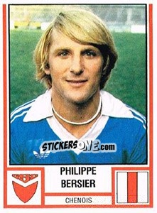 Figurina Philippe Bersier - Football Switzerland 1980-1981 - Panini