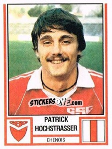 Sticker Patrick Hochstrasser - Football Switzerland 1980-1981 - Panini