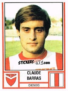 Sticker Claude Barras - Football Switzerland 1980-1981 - Panini