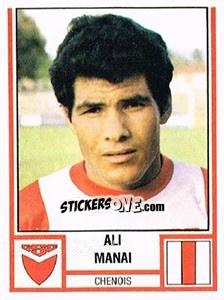 Cromo Ali Manai - Football Switzerland 1980-1981 - Panini
