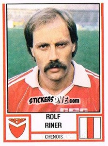 Sticker Rolf Riner - Football Switzerland 1980-1981 n. 58 - Panini