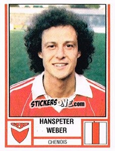 Sticker Hanspeter Weber - Football Switzerland 1980-1981 n. 60 - Panini