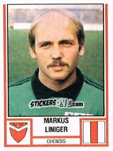 Sticker Markus Liniger - Football Switzerland 1980-1981 n. 62 - Panini