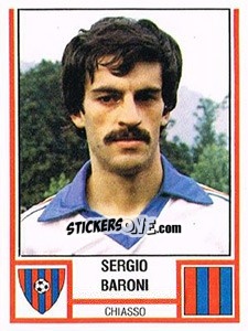 Cromo Sergio Baroni - Football Switzerland 1980-1981 - Panini