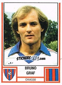 Sticker Bruno Graf - Football Switzerland 1980-1981 n. 69 - Panini