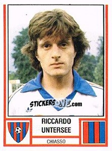 Figurina Riccardo Untersee - Football Switzerland 1980-1981 - Panini