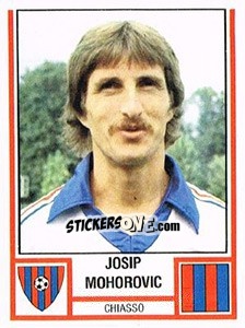 Cromo Josip Mohorovic - Football Switzerland 1980-1981 - Panini