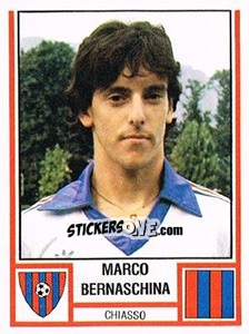 Sticker Marco Bernaschina - Football Switzerland 1980-1981 n. 79 - Panini