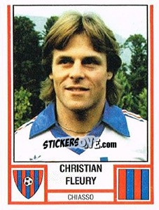 Sticker Christian Fleury - Football Switzerland 1980-1981 - Panini