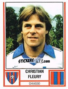Sticker Christian Fleury - Football Switzerland 1980-1981 n. 80 - Panini