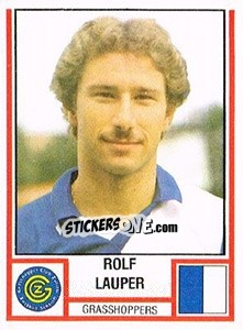 Sticker Rolf Lauper - Football Switzerland 1980-1981 - Panini