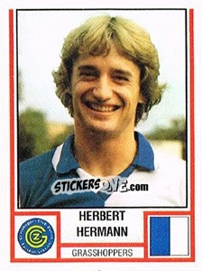 Sticker Herbert Hermann - Football Switzerland 1980-1981 - Panini