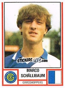 Sticker Marco Schällibaum - Football Switzerland 1980-1981 n. 93 - Panini
