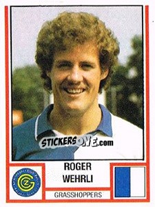 Figurina Roger Wehrli - Football Switzerland 1980-1981 n. 95 - Panini