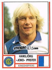 Sticker Hansjörg "Joko" Pfister