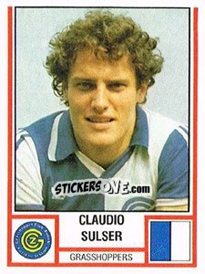 Figurina Claudio Sulser - Football Switzerland 1980-1981 - Panini