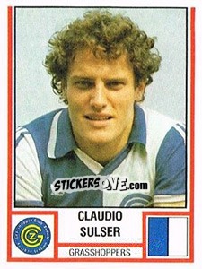 Sticker Claudio Sulser - Football Switzerland 1980-1981 n. 99 - Panini