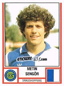 Cromo Metin Sengör - Football Switzerland 1980-1981 - Panini