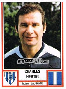 Cromo Charles Hertig - Football Switzerland 1980-1981 - Panini