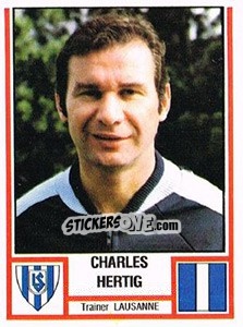 Sticker Charles Hertig - Football Switzerland 1980-1981 n. 106 - Panini
