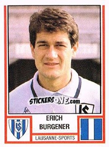 Cromo Erich Burgener - Football Switzerland 1980-1981 - Panini