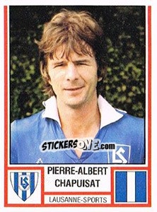 Cromo Pierre-Albert Chapuisat - Football Switzerland 1980-1981 - Panini