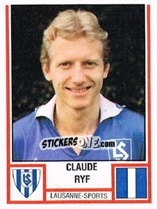 Cromo Claude Ryf - Football Switzerland 1980-1981 - Panini