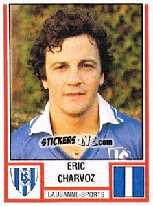 Sticker Eric Charvoz - Football Switzerland 1980-1981 n. 111 - Panini