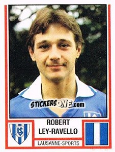 Figurina Robert Ley-Ravello - Football Switzerland 1980-1981 - Panini