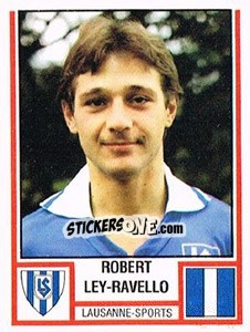 Sticker Robert Ley-Ravello - Football Switzerland 1980-1981 n. 112 - Panini
