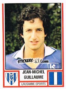 Cromo Jean-Michel Guillaume - Football Switzerland 1980-1981 - Panini