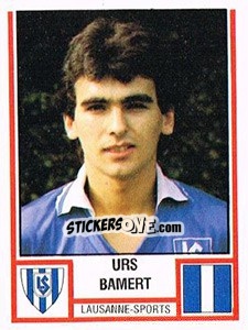 Figurina Urs Bamert - Football Switzerland 1980-1981 - Panini