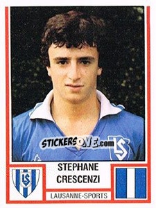 Sticker Stephane Crescenzi - Football Switzerland 1980-1981 n. 116 - Panini