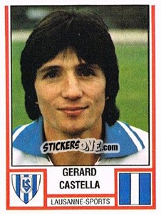 Cromo Gerard Castella - Football Switzerland 1980-1981 - Panini
