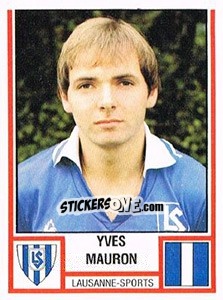 Sticker Yves Mauron - Football Switzerland 1980-1981 - Panini