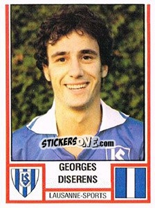 Sticker Georges Diserens - Football Switzerland 1980-1981 - Panini