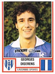 Figurina Georges Diserens - Football Switzerland 1980-1981 - Panini