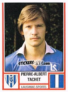 Sticker Pierre-Albert Tachet - Football Switzerland 1980-1981 - Panini