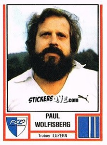 Sticker Paul Wolfisberg - Football Switzerland 1980-1981 - Panini