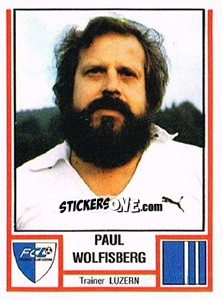 Figurina Paul Wolfisberg - Football Switzerland 1980-1981 n. 126 - Panini
