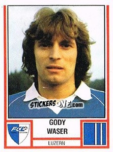 Sticker Gody Waser - Football Switzerland 1980-1981 - Panini
