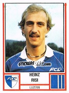 Figurina Heinz Risi - Football Switzerland 1980-1981 - Panini