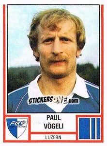 Figurina Paul Vögeli - Football Switzerland 1980-1981 n. 131 - Panini