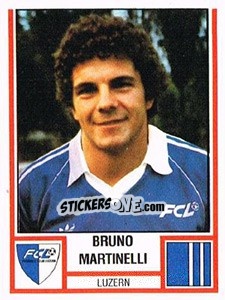 Cromo Bruno Martinelli - Football Switzerland 1980-1981 n. 132 - Panini
