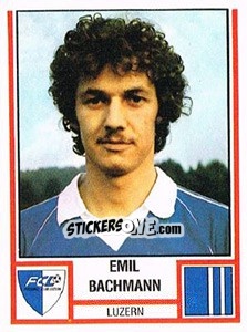 Cromo Emil Bachmann - Football Switzerland 1980-1981 - Panini