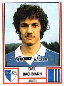 Figurina Emil Bachmann - Football Switzerland 1980-1981 n. 133 - Panini