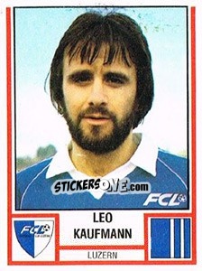 Cromo Leo Kaufmann - Football Switzerland 1980-1981 - Panini