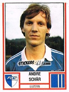 Sticker Andre Schär - Football Switzerland 1980-1981 - Panini