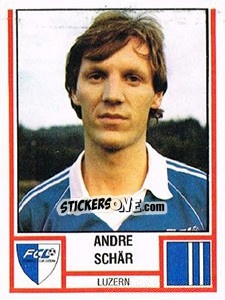 Figurina Andre Schär - Football Switzerland 1980-1981 n. 137 - Panini