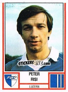 Sticker Peter Risi - Football Switzerland 1980-1981 - Panini